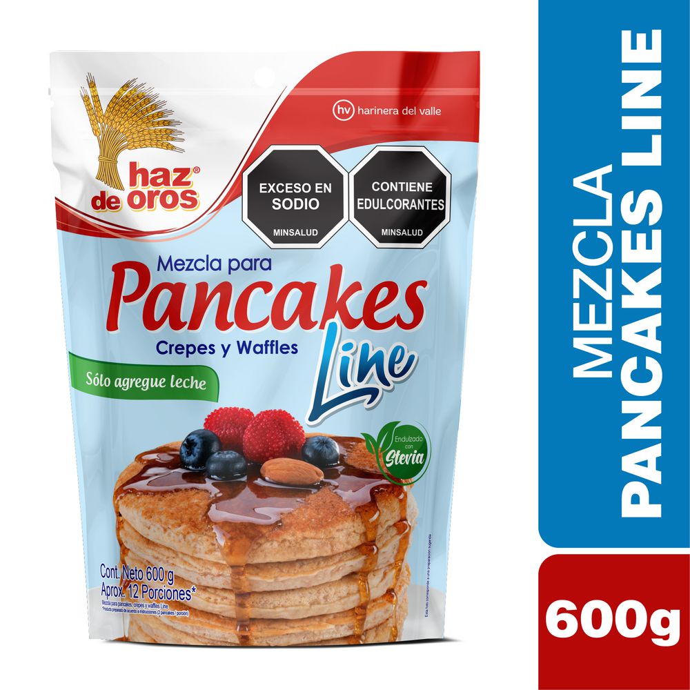 Mezcla para pancakes y waffles HAZ DE OROS line (600  gr) img #1