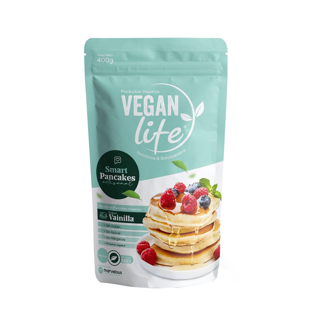 Mezclas para pancakes VEGAN Life vainilla (400  gr) img #1