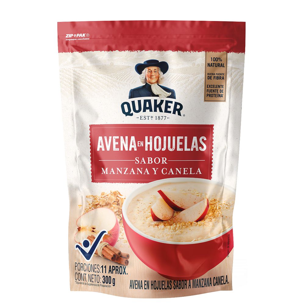 AVENA HOJUELA MANZANACANELA QUAKER 300  gr img #1