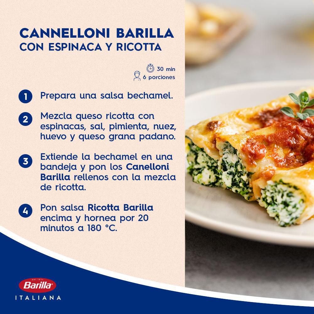 Pastas BARILLA MARCA EXCLUSIVA cannelloni n°88 (250  gr) img #2