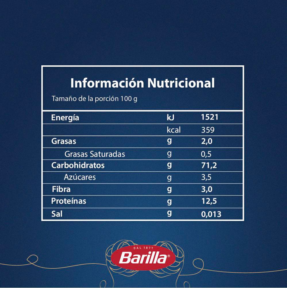 Pastas BARILLA MARCA EXCLUSIVA tagliatelle (500  gr) img #3