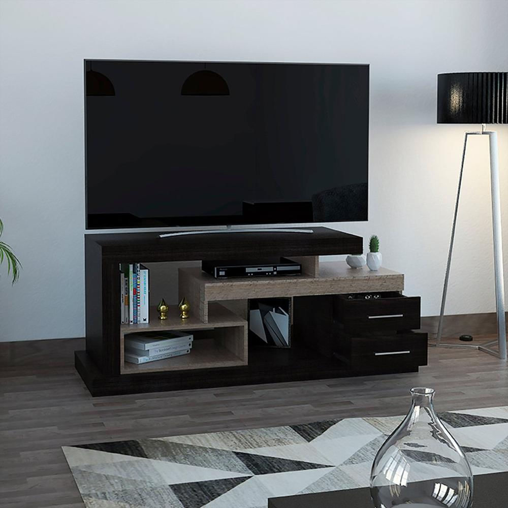 Mueble Rack Para Tv Chocolate Hasta De 50 Pulgadas img #2