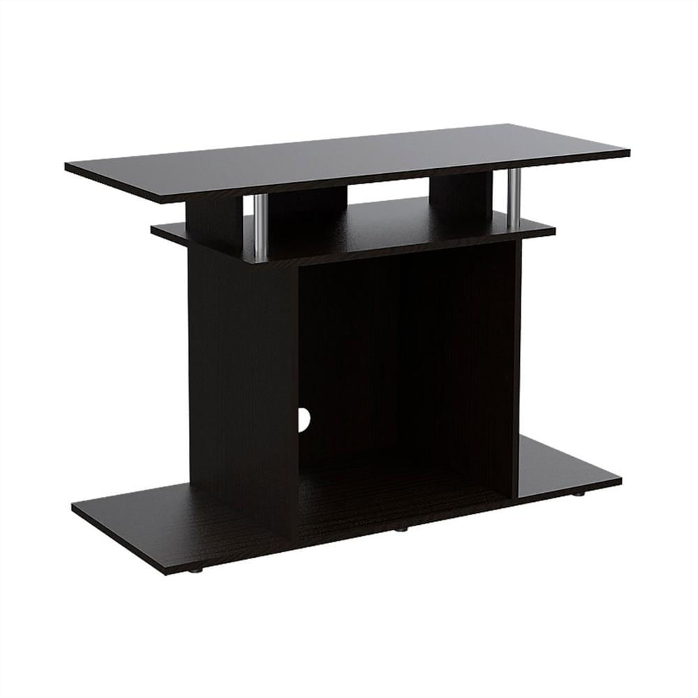 Mesa Mueble Tv Wengue Multiples Entrepaños Madera Aglomerada img #4