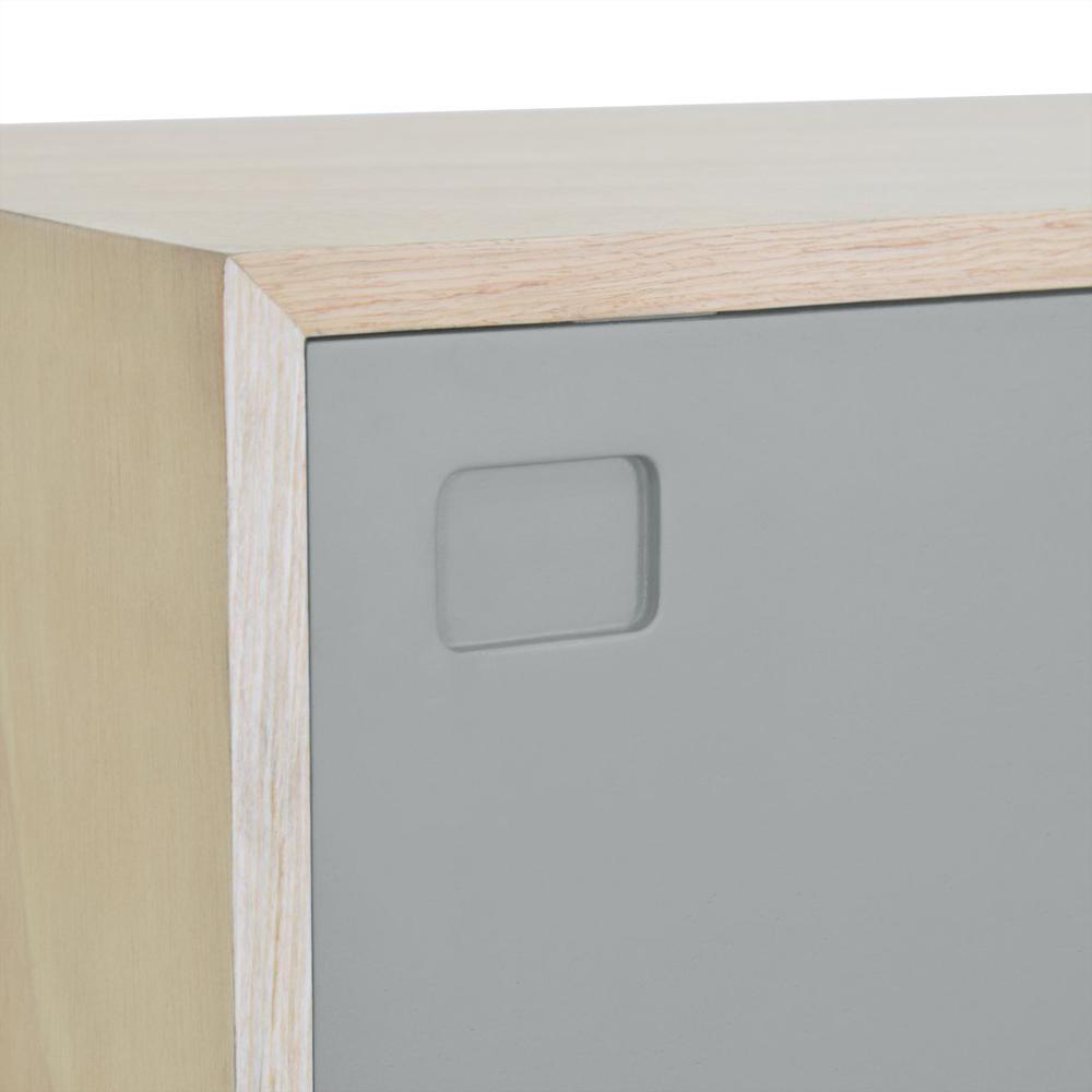 Centro De Entretenimiento Con Color Y Estantes Gris img #4