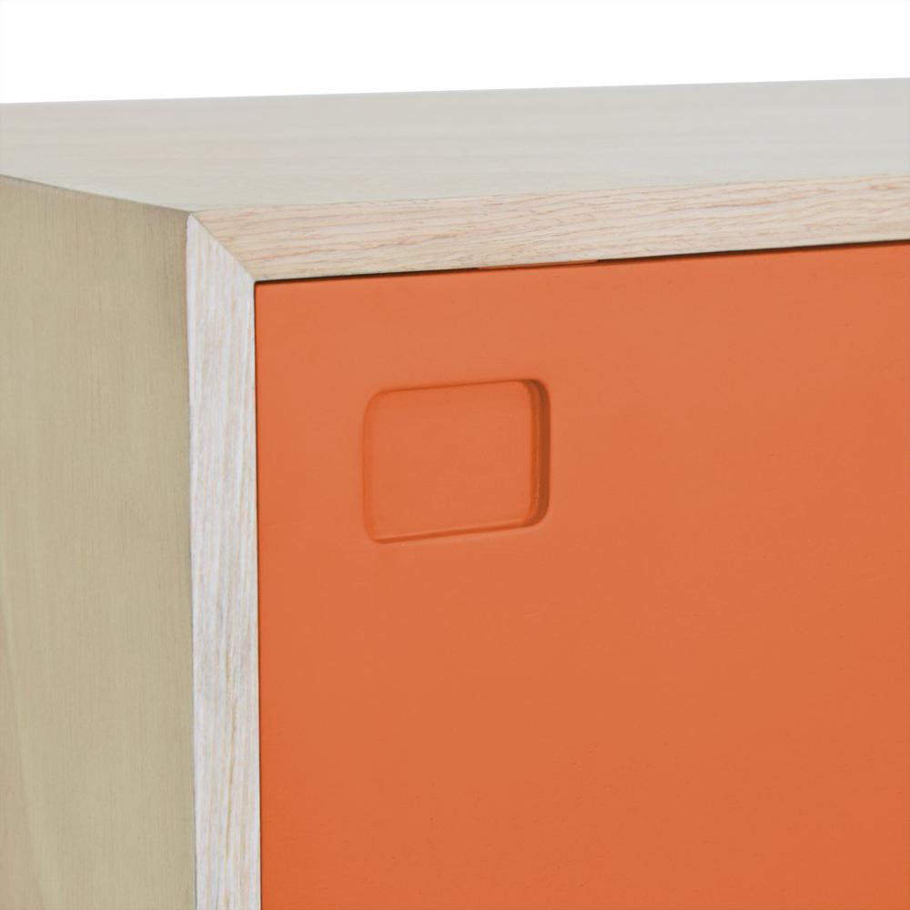 Centro De Entretenimiento Con Color Y Estantes Terracota img #4