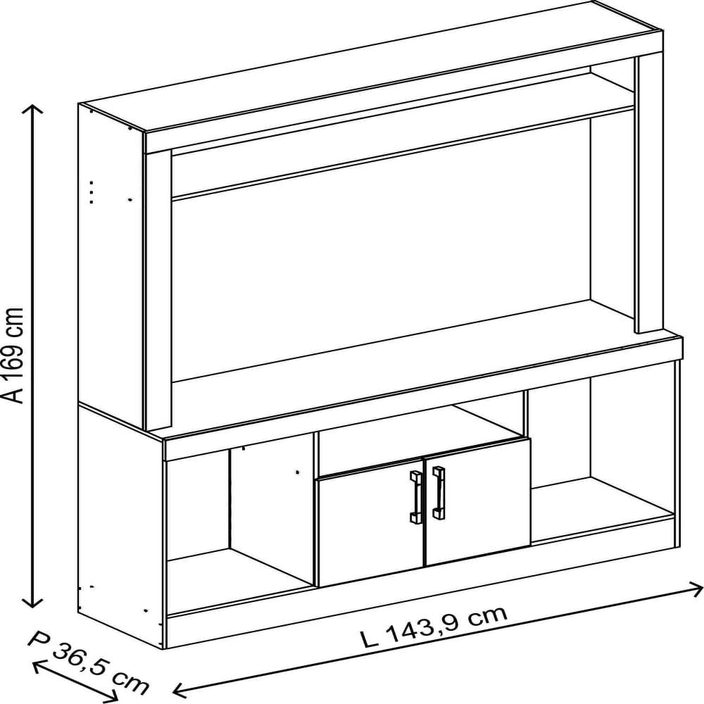 Centro Entretenimiento 1303 Bertolini Ebano img #4