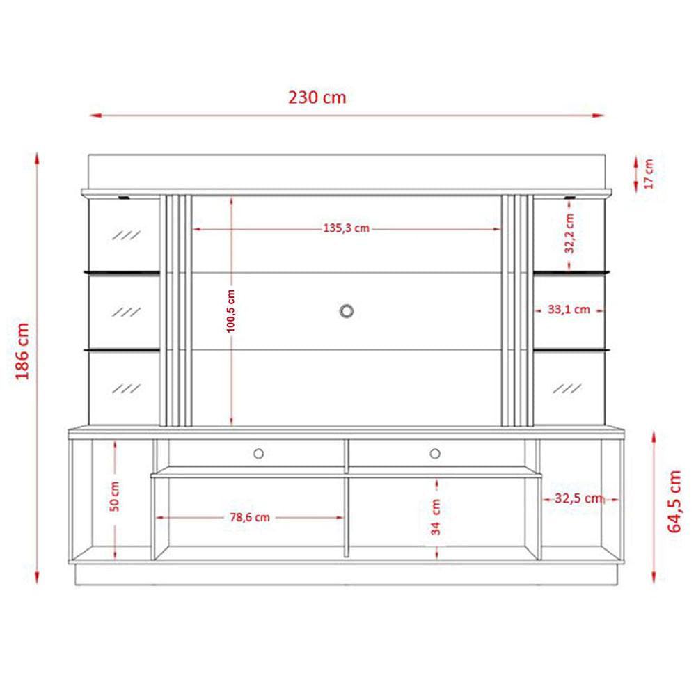 Centro De Entretenimiento Frizz Gold Blanco Apagado/Sabana img #3