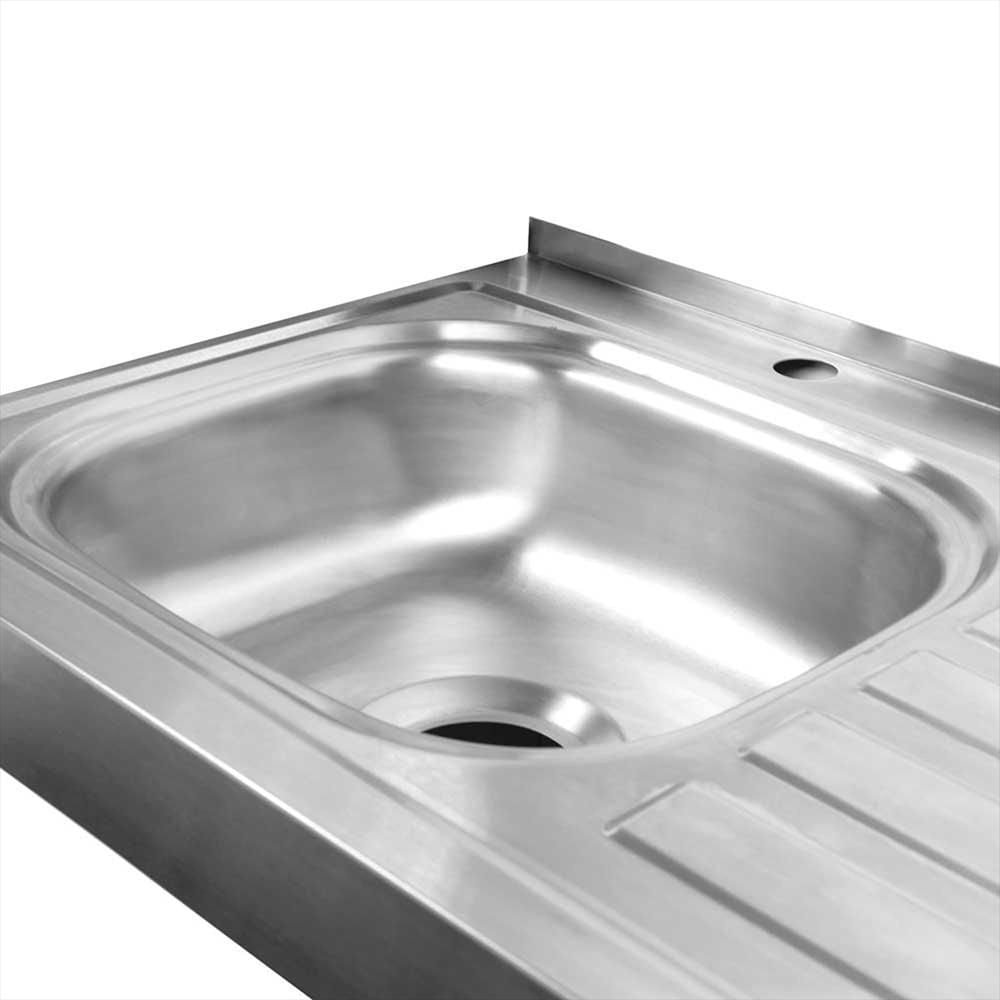 Mesón En Acero Inoxidable Lavaplatos Izquierda De 150 Cm img #4