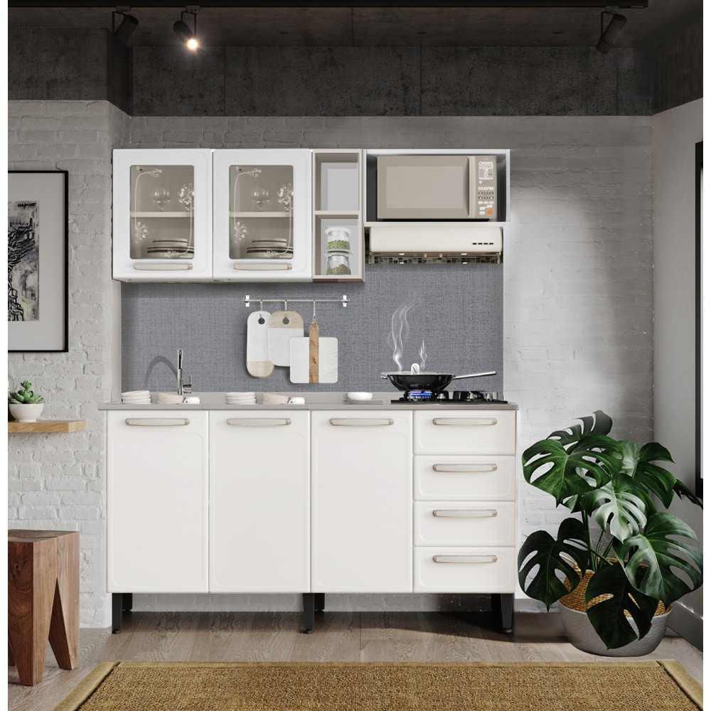 Cocina Integral San Andrés De 1,60M Con Mesón Blanco img #2