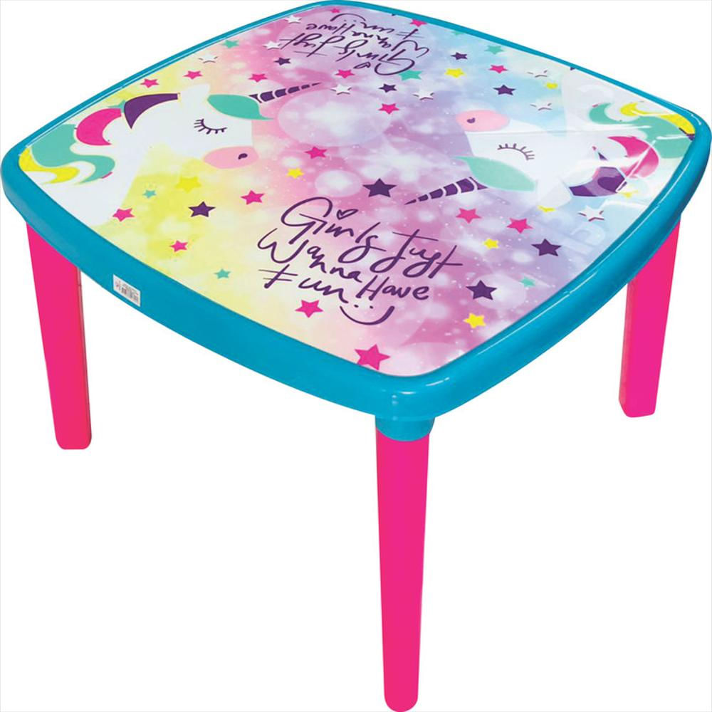 Mesa Infantil Armaty Unicornio Aguamarina/Fucsia img #1