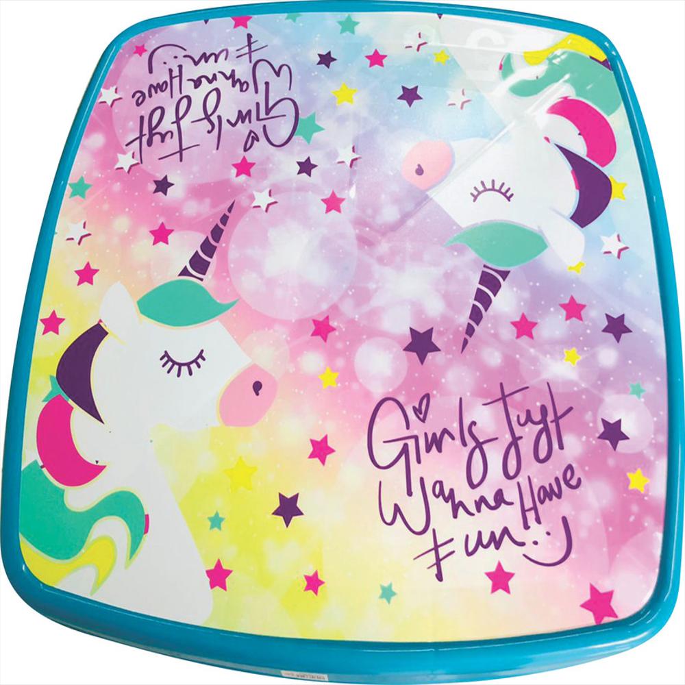 Mesa Infantil Armaty Unicornio Aguamarina/Fucsia img #2