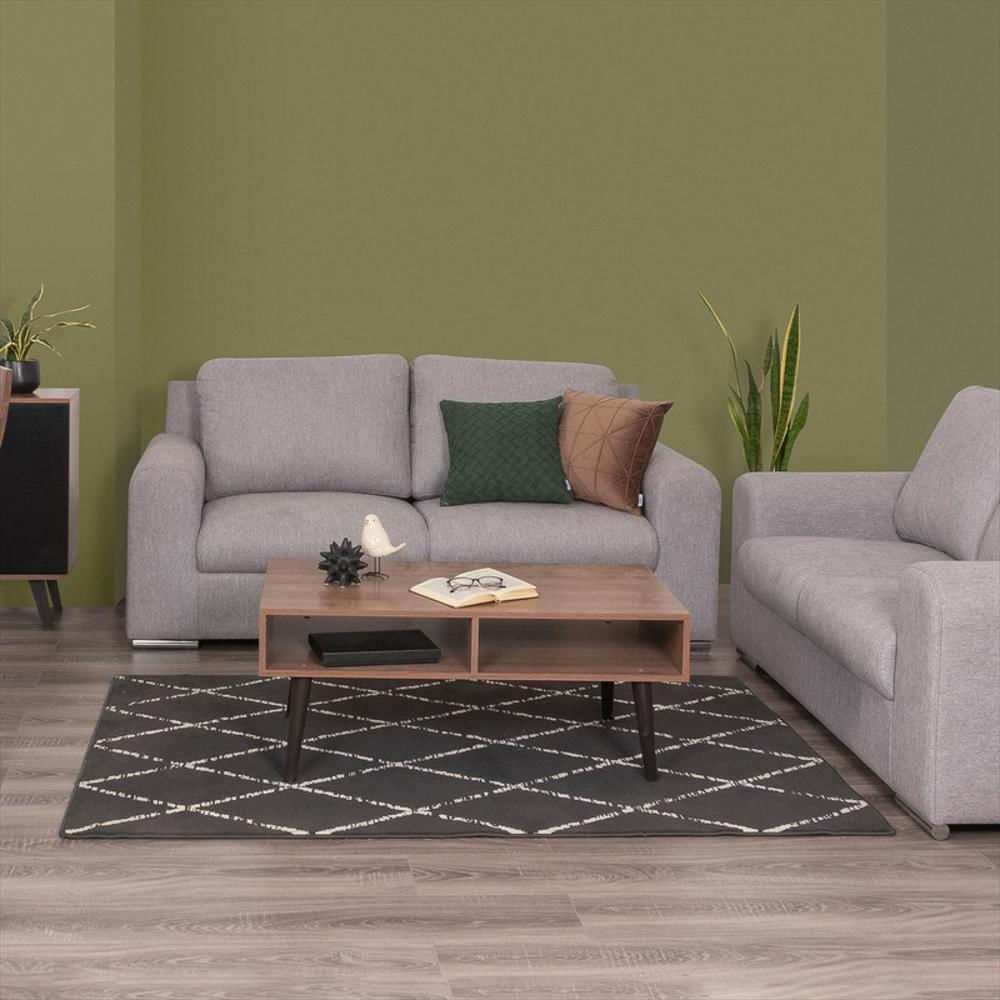 Mesa De Centro Con 2 Compartimientos Abiertos Nilo Café img #1