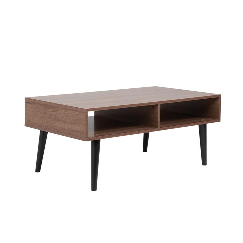 Mesa De Centro Con 2 Compartimientos Abiertos Nilo Café img #2