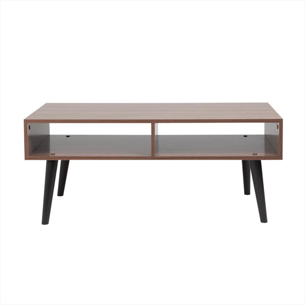 Mesa De Centro Con 2 Compartimientos Abiertos Nilo Café img #3