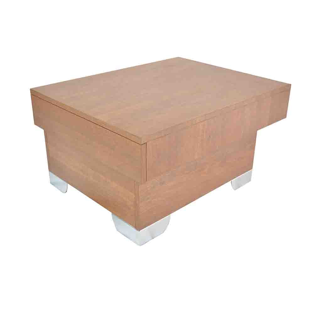Mesa De Centro Arce En Madera Mdp 15 Mm Patas Cromadas L img #2