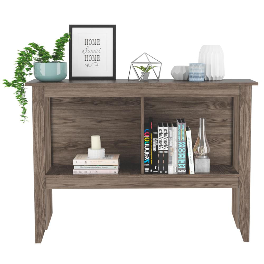 Mesa Auxiliar Omah Chocolate Con Entrepaño Doble img #3