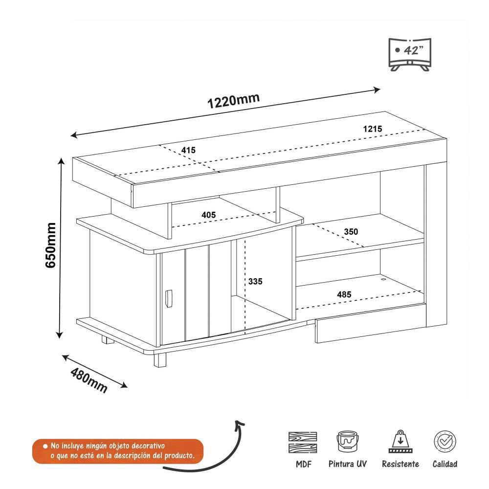 Mueble Para Tv Royal Pino img #3