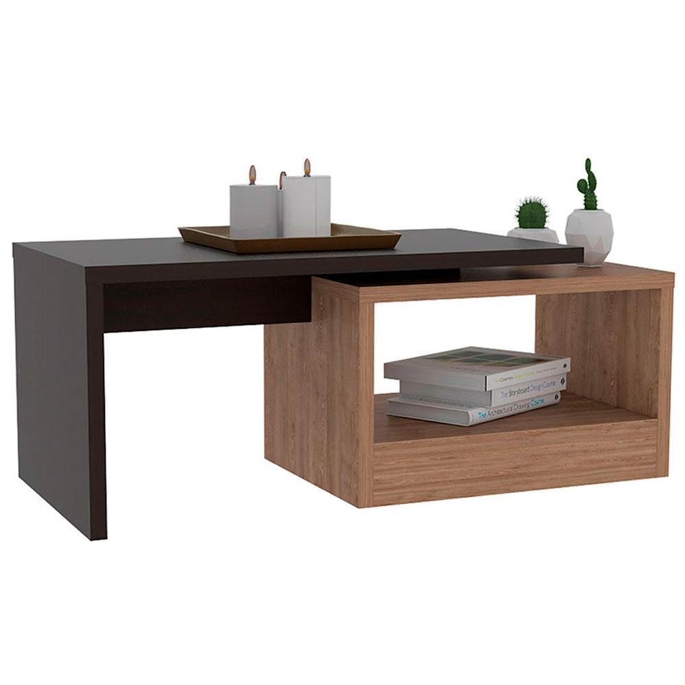 Combo Biblioteca + Mesa De Centro + Rack + Mueble Bar Kaia img #3
