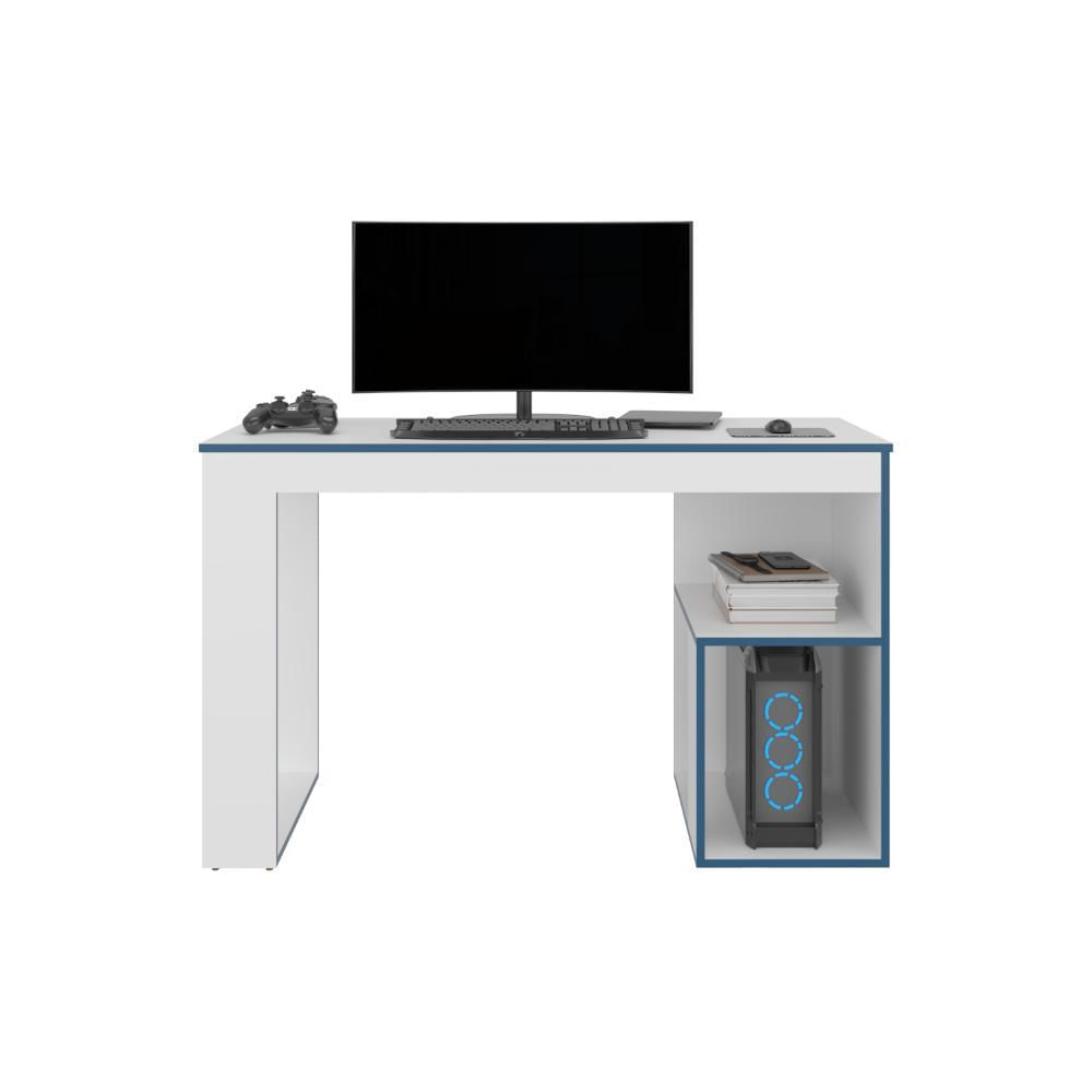 Escritorio Gamer Astana, Blanco Duqueza Y Azul img #3