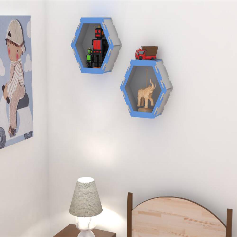 Repisa Hexagonal Blue img #4