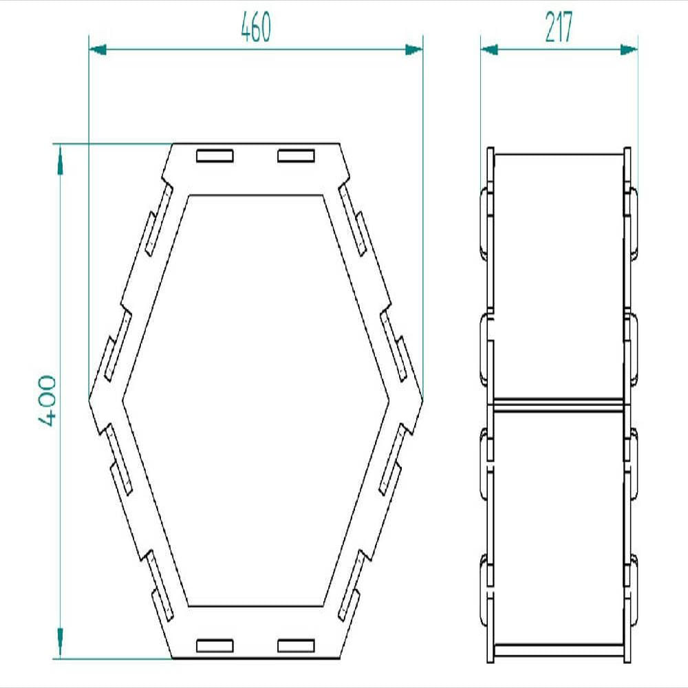 Repisa Hexagonal Blue img #5