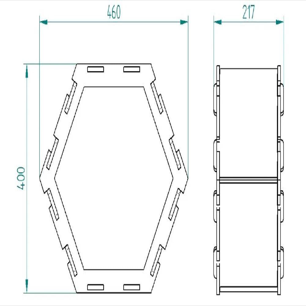 Repisa Hexagonal Pink img #5