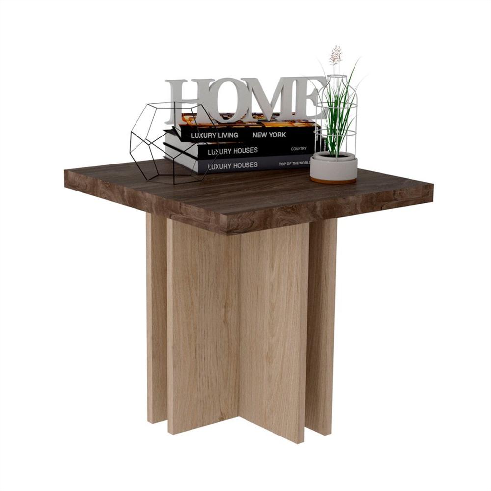 Mesa Auxiliar Cuadrada Natural Tablero Aglomerado img #4