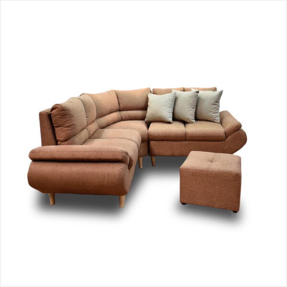 Esquinero Venecia Lino Cobre, Patas De Madera img #2