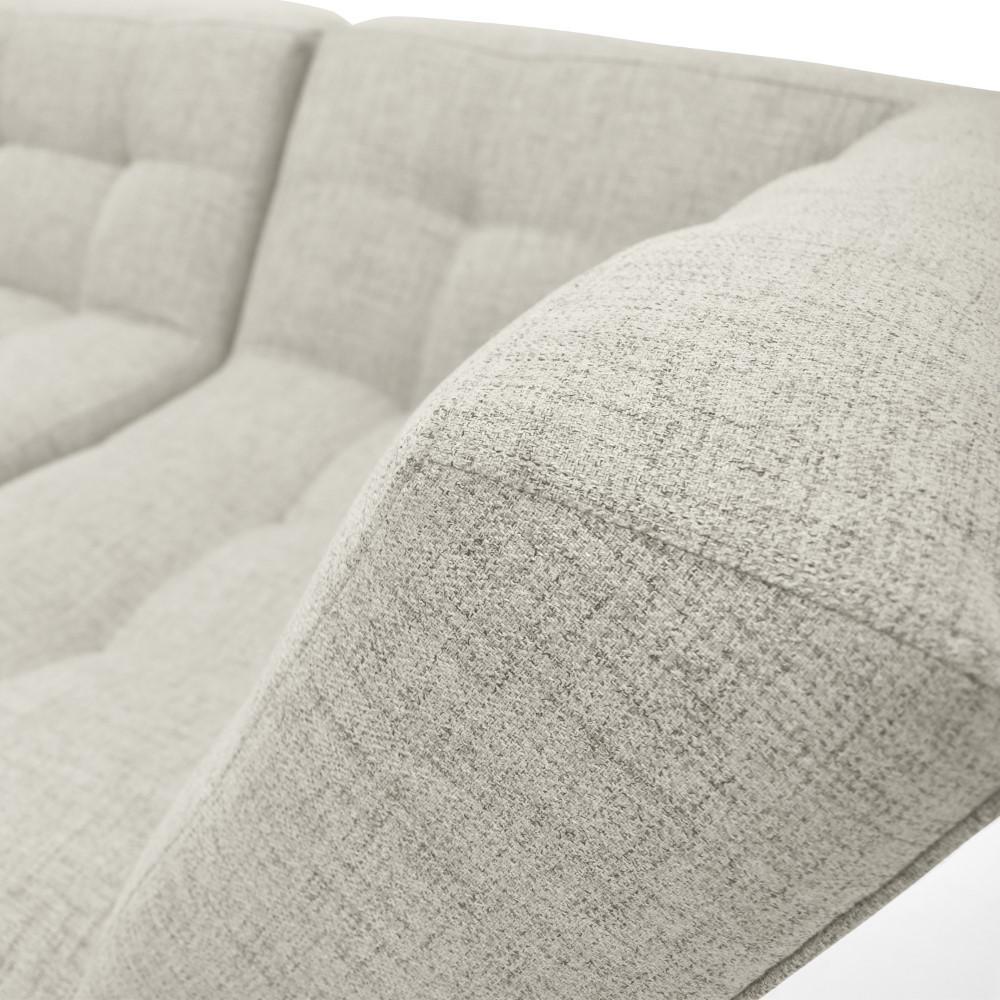 Combo Sala En L Atlanta + Mesa Barza + Comedor Mérida 6 Puestos Sillas Parma Tela Taupe + Butaco Tela Mostaza img #5