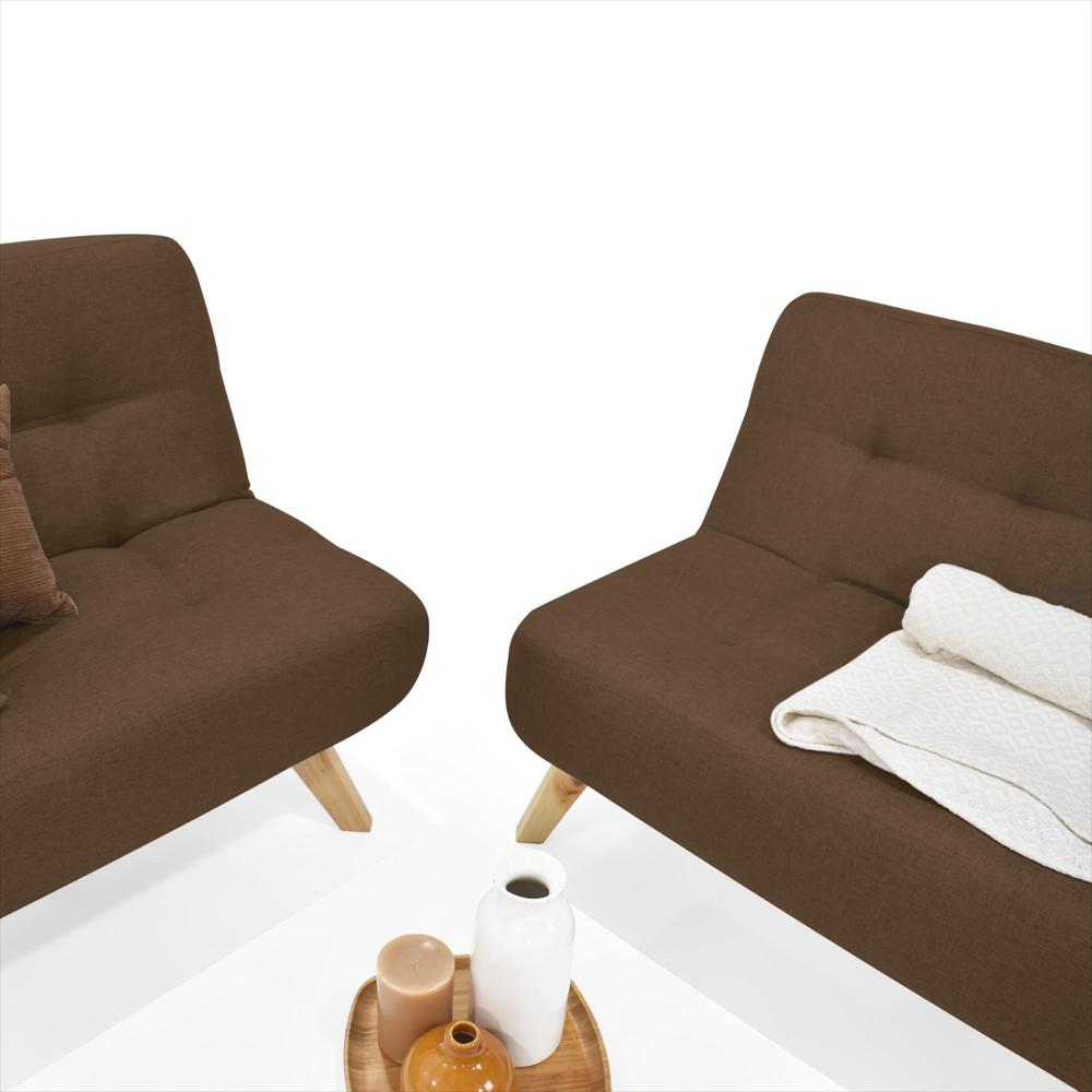 Sala Porto Navara Tela Chocolate + Mesa Centro Nova img #4