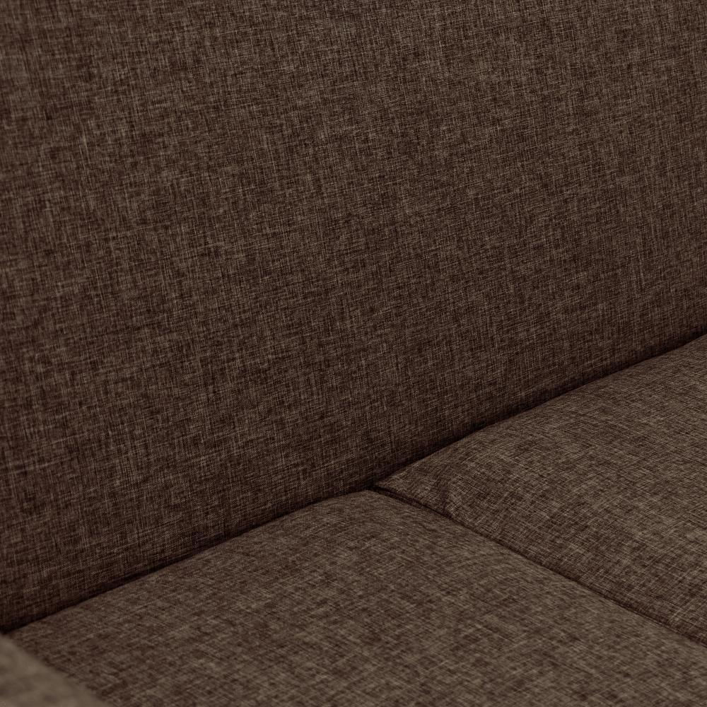 Sala Burdeos En Tela Chocolate + Mesa Centro Nova img #4