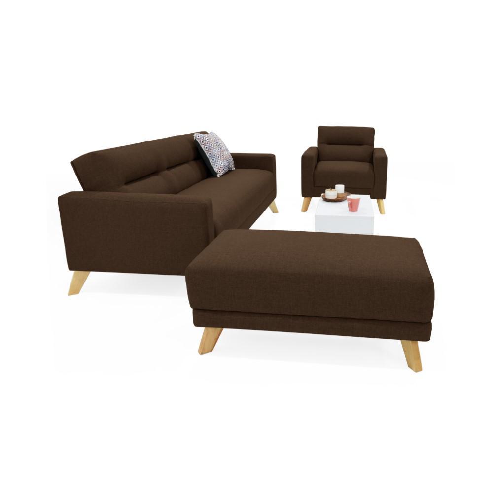 Sala Sion Chocolate Tela Mesa De Centro img #4