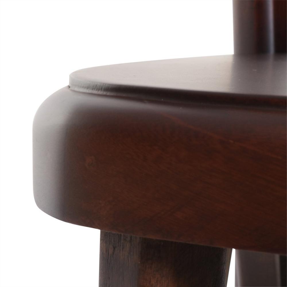 Set De 2 Sillas Madera Maciza De Cedro Chocolate img #3