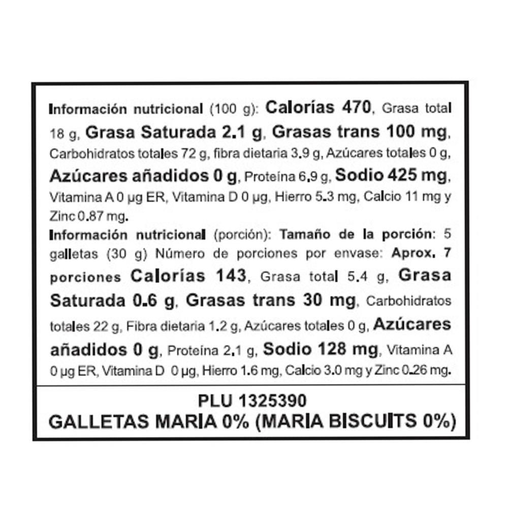 Galletas CUETARA MARCA EXCLUSIVA María sin azúcar (200  gr) img #2