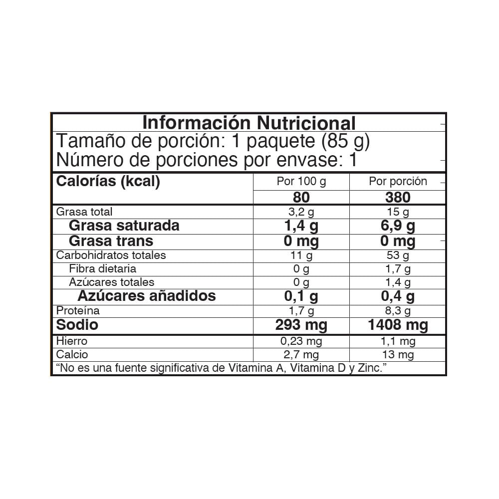 Ramen INSTARAMEN MARCA EXCLUSIVA sabor a pollo (85  gr) img #2