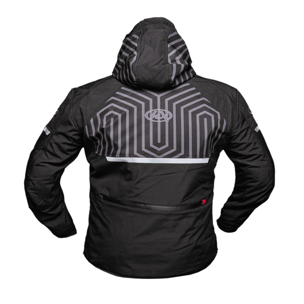 Chaqueta De Moto Halifax Ares Design Impermeable Unisex, Color Negro Gris, Talla Xl img #2