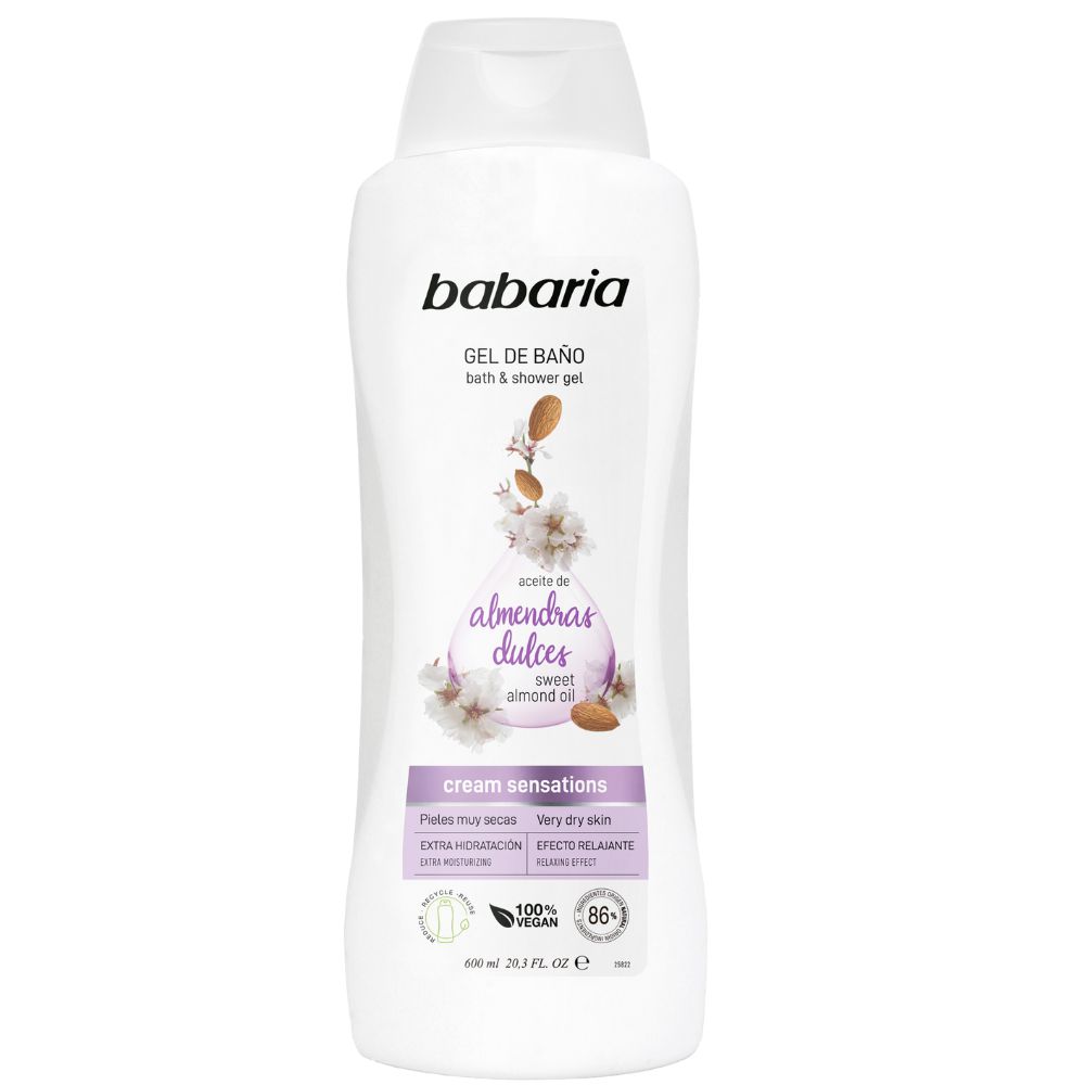 Gel de baño BABARIA almendras (600  ml) img #1