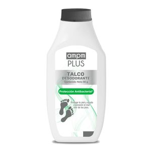 Talco para pies AMPM PLUS desodorante antibacterial (85 gr)