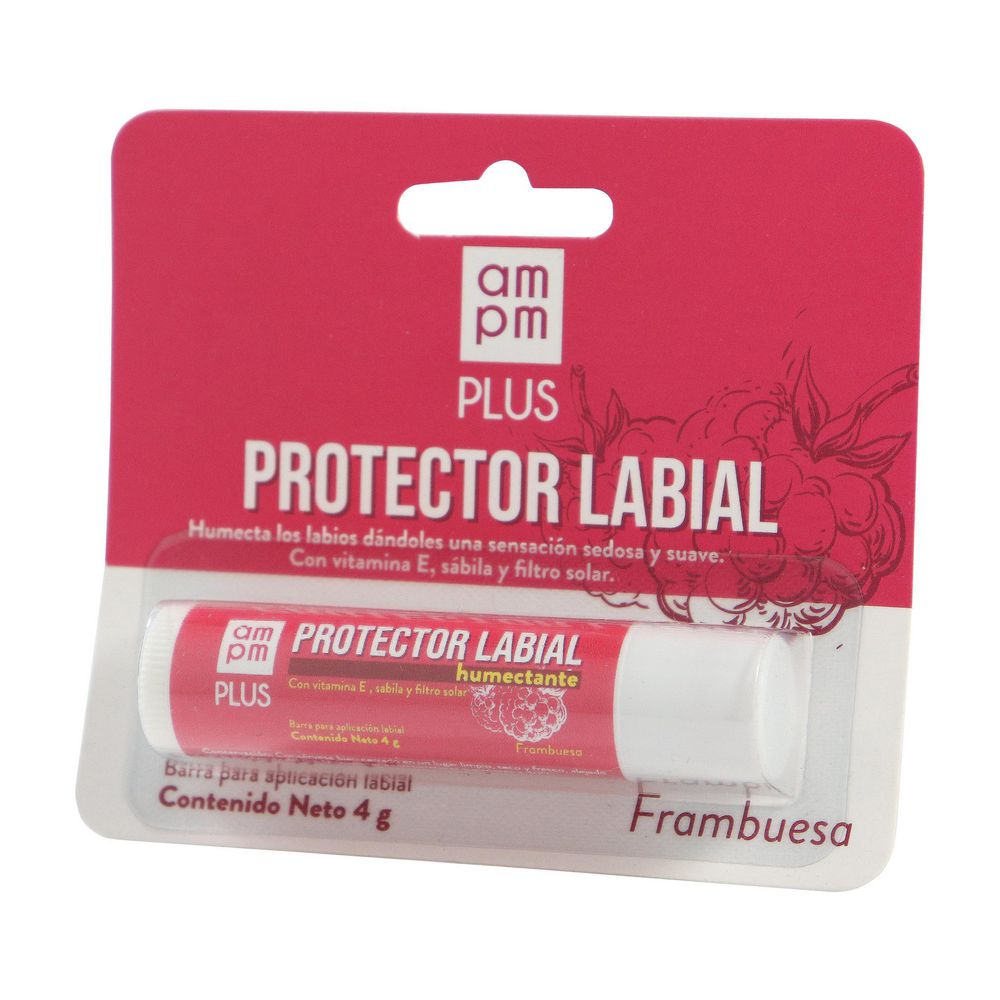 Protector labial AMPM PLUS humectante frambuesa (4  gr) img #1