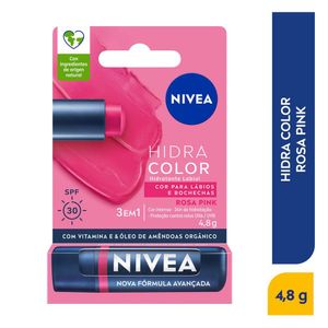 Protector labial NIVEA color pink 3 en 1 (4.8 gr)