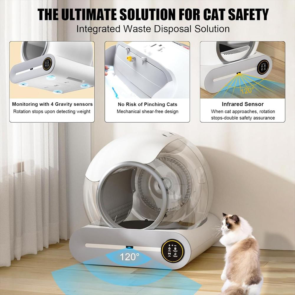 Arenero Automático Para Gatos Con App Y Conexión Wifi img #4