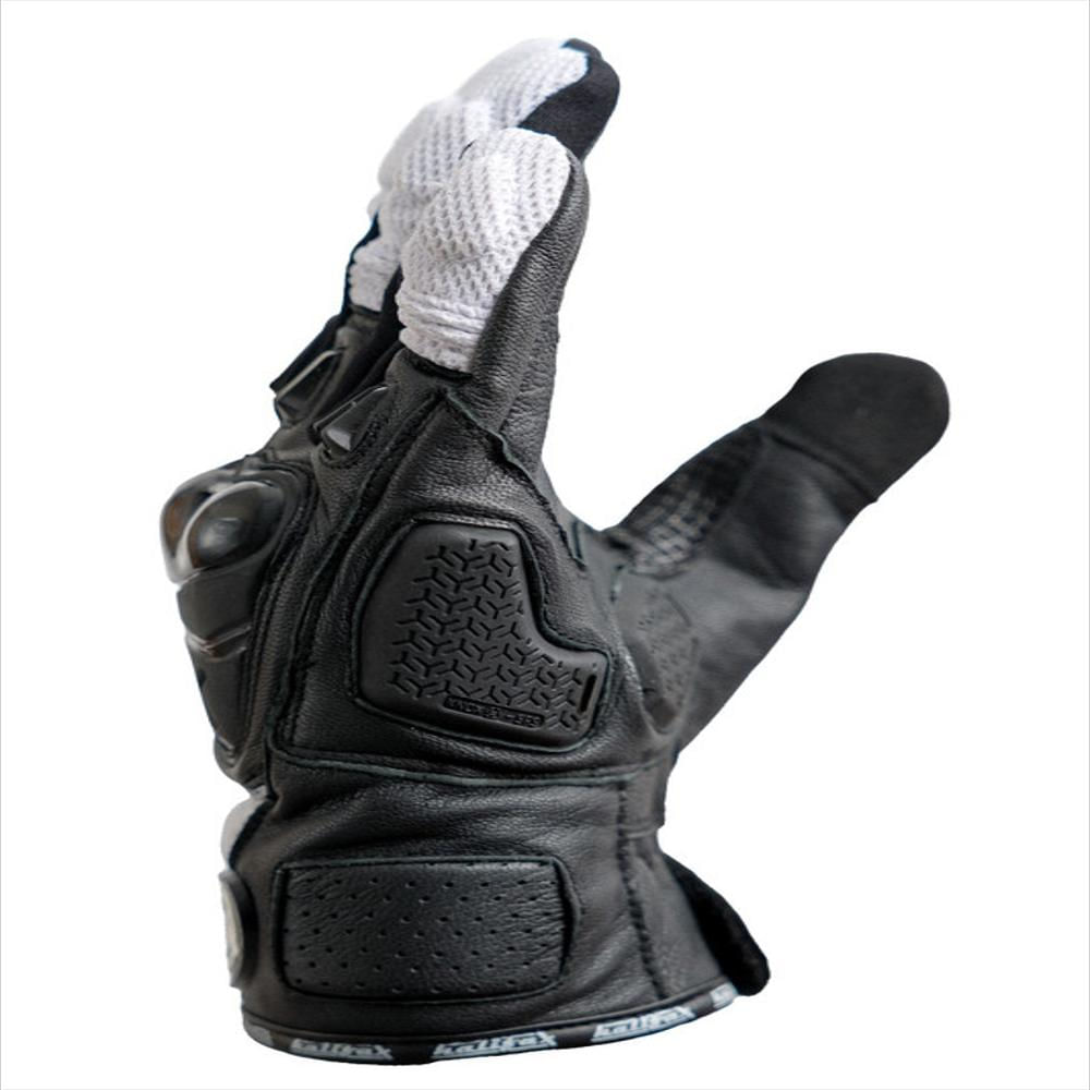Guantes De Moto Halifax Sp1611 Sport Verano Unisex, Color Negro Blanco, Talla S img #3