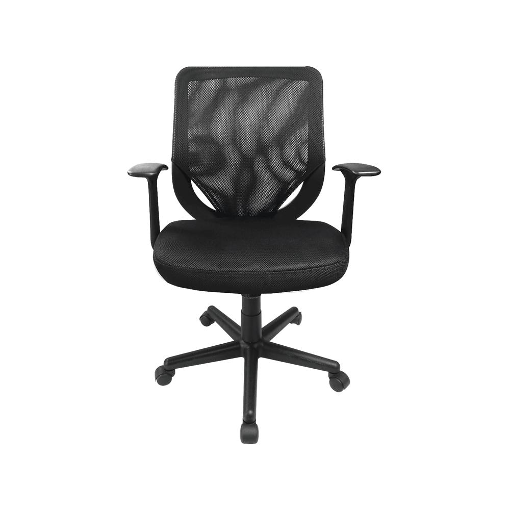 Silla De Escritorio Secretarial En Malla Negra De Alto Trafico 58X55x97 Negra Easy img #3