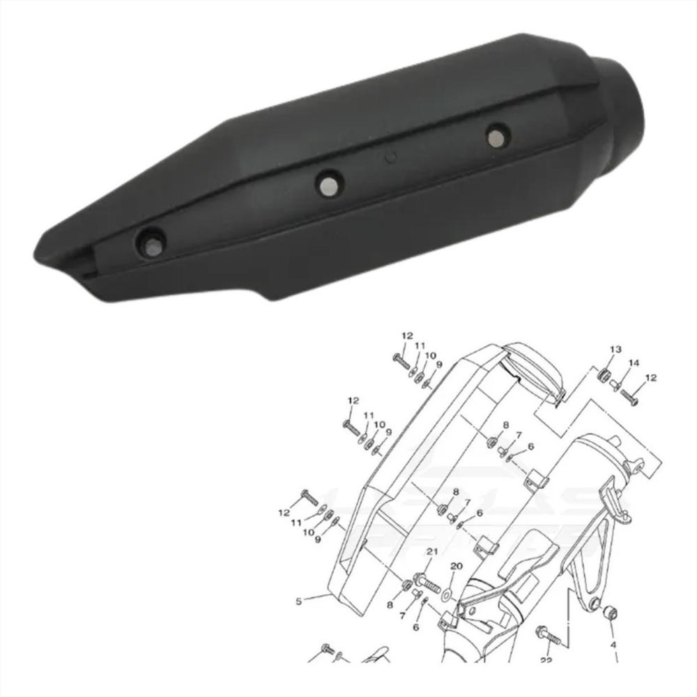 Protector Exosto Mofle Moto Bws 125 / Bws X Negro img #2