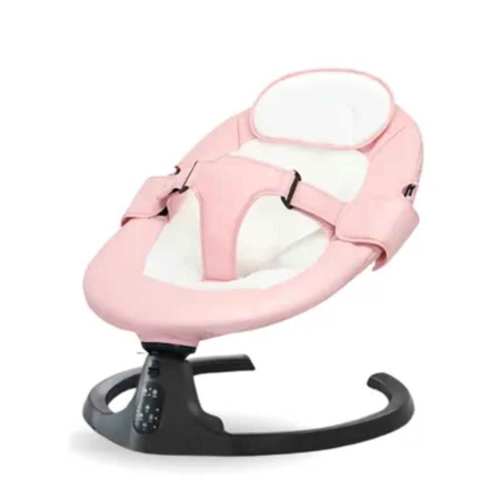Silla Eléctrica Mecedora Para Bebé Con Bluetooth Movimiento Lateral Color Rosa img #4