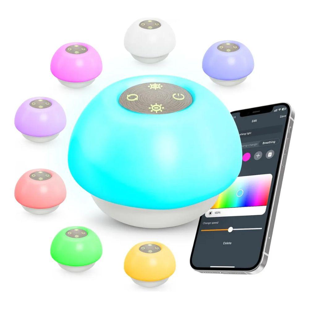 Lampara Sonido Ruido Blanco Para Bebé Luz Nocturna Envio Ya img #1
