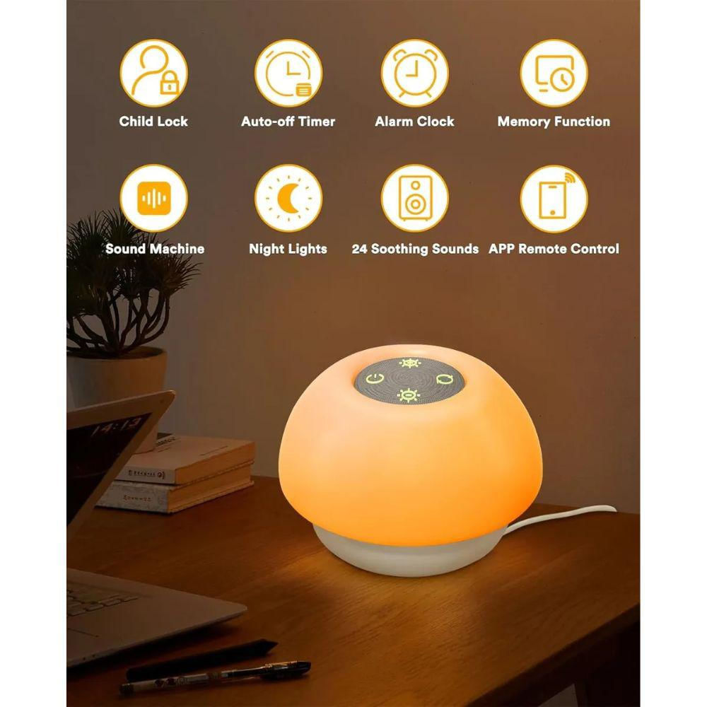 Lampara Sonido Ruido Blanco Para Bebé Luz Nocturna Envio Ya img #4