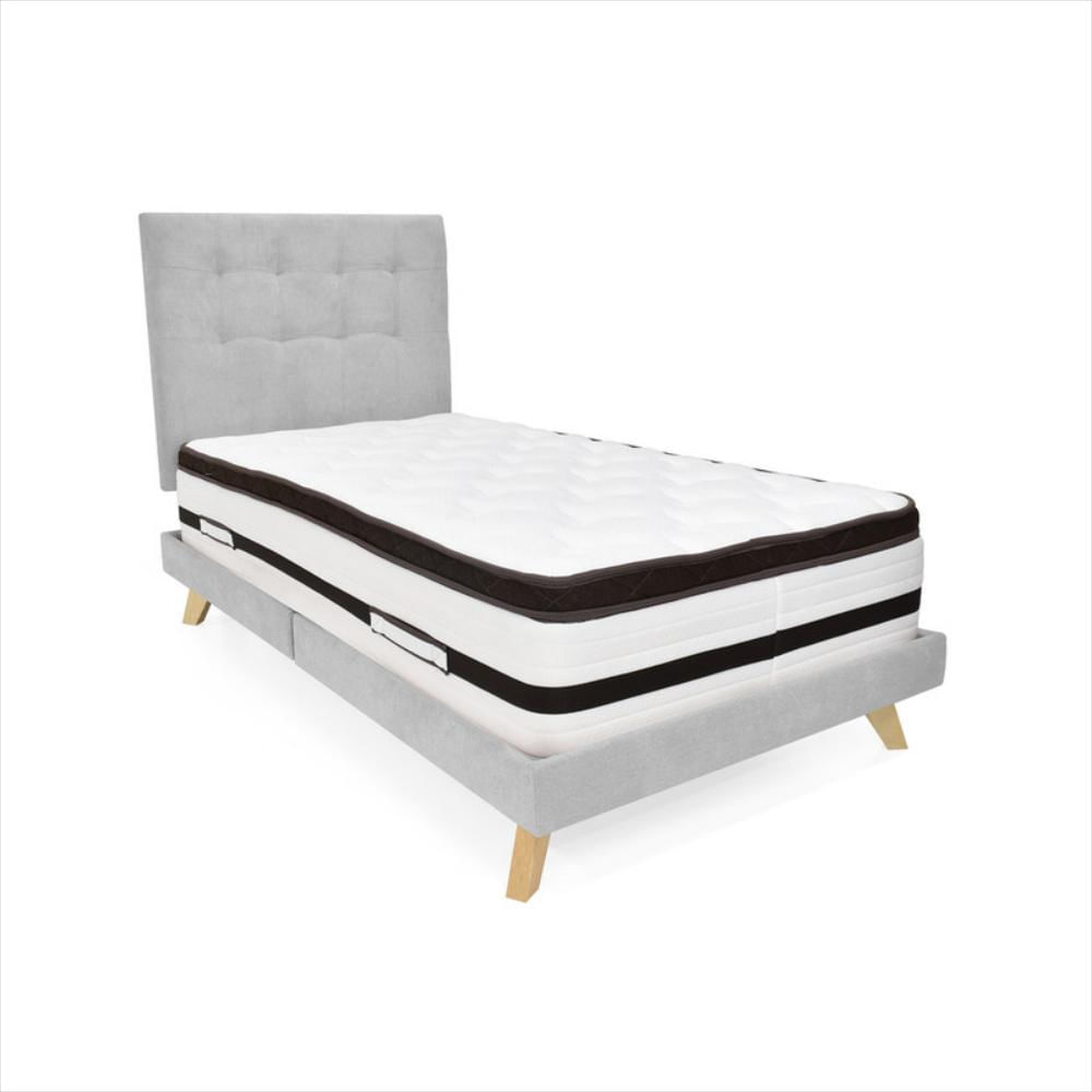 Cabecero Verona Sencillo Capitoneado Tela Plata img #5