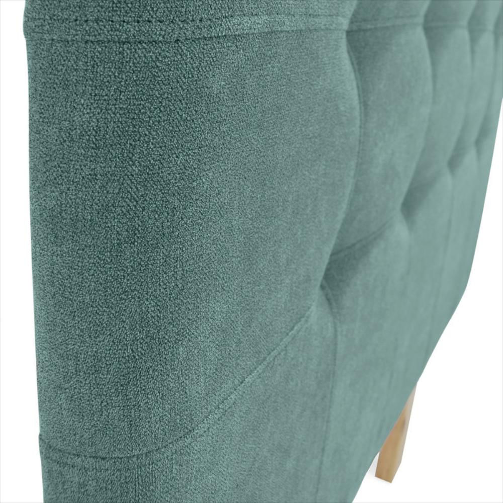 Cabecero Verona Semidoble Capitoneado Tela Petróleo img #4