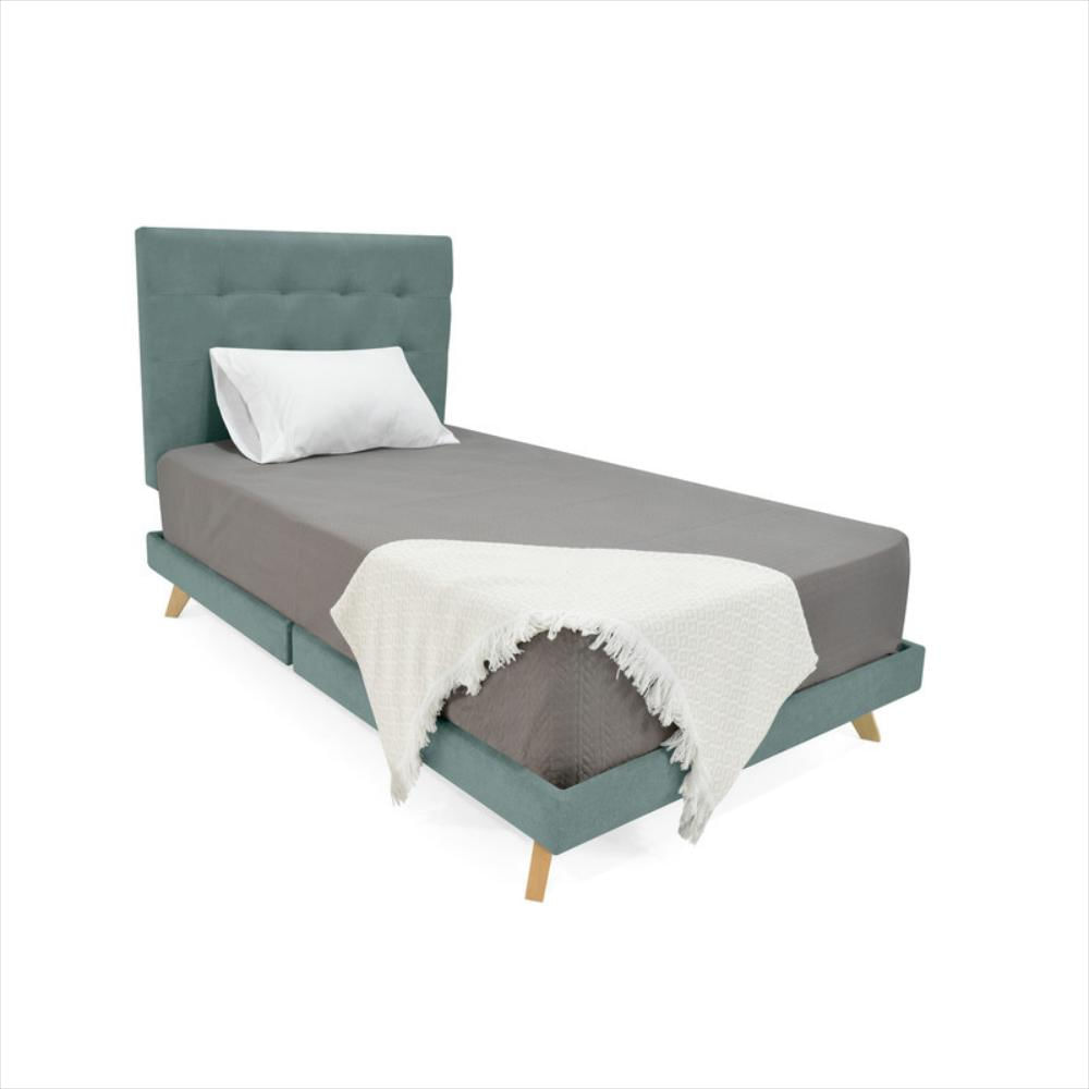 Cabecero Verona Semidoble Capitoneado Tela Petróleo img #5